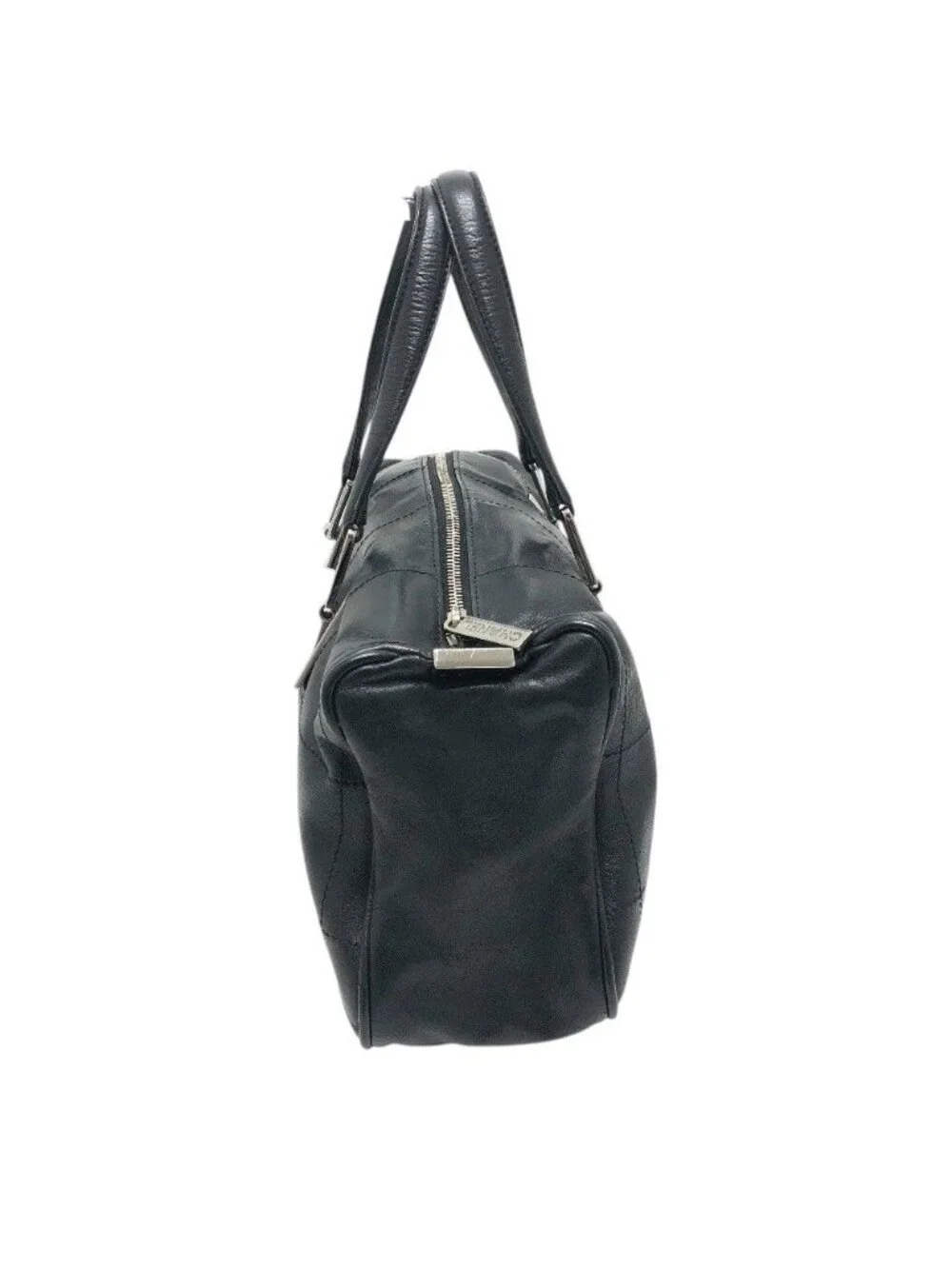 Chanel Handle Choco Bar Leather Black Handbag